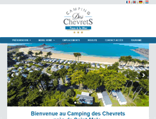 Tablet Screenshot of campingdeschevrets.fr
